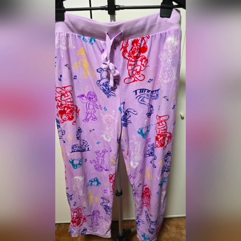 Disney Light Purple Cartoon Pajama Pants